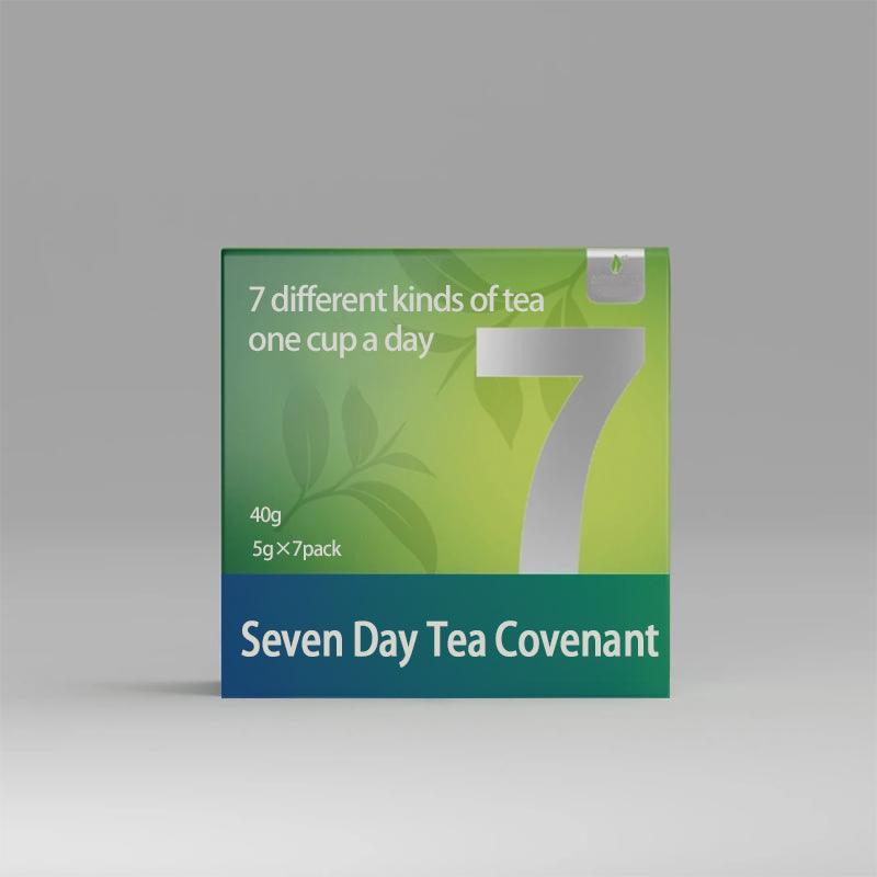 Seven Samples Package Tea SevenDay Tea Covenant(40g*7pack)Whitetea:5g Oolong tea:7g Biluochun: 5gDahongpao:8g vinjunmei:5g RawPu'er tea: 5g Jasmine Tea 5g