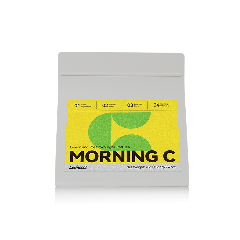 Morning C Tea - Caffeine-Free Vitamin C Herbal Tea for Immunity & Wellness Tea Bags, 7 Count 10g/bag