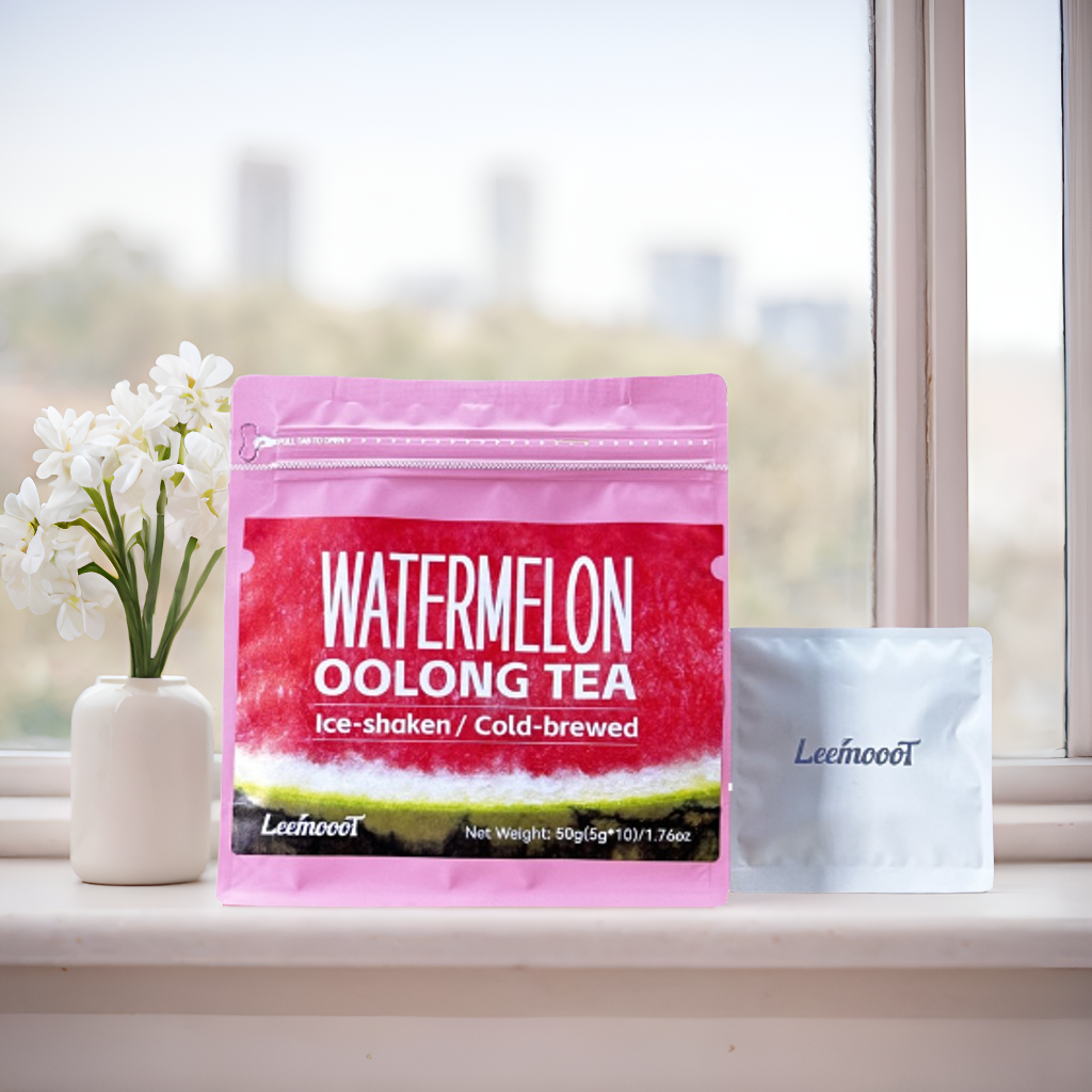 Watermelon Oolong Tea Refreshing Fruity Flavors Ice-shaken and Cold brewed