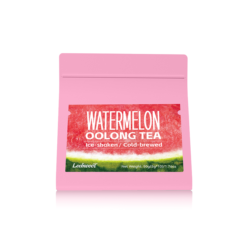 Watermelon Oolong Tea Refreshing Fruity Flavors Ice-shaken and Cold brewed Tea Bags, 10 Count 5g/bag