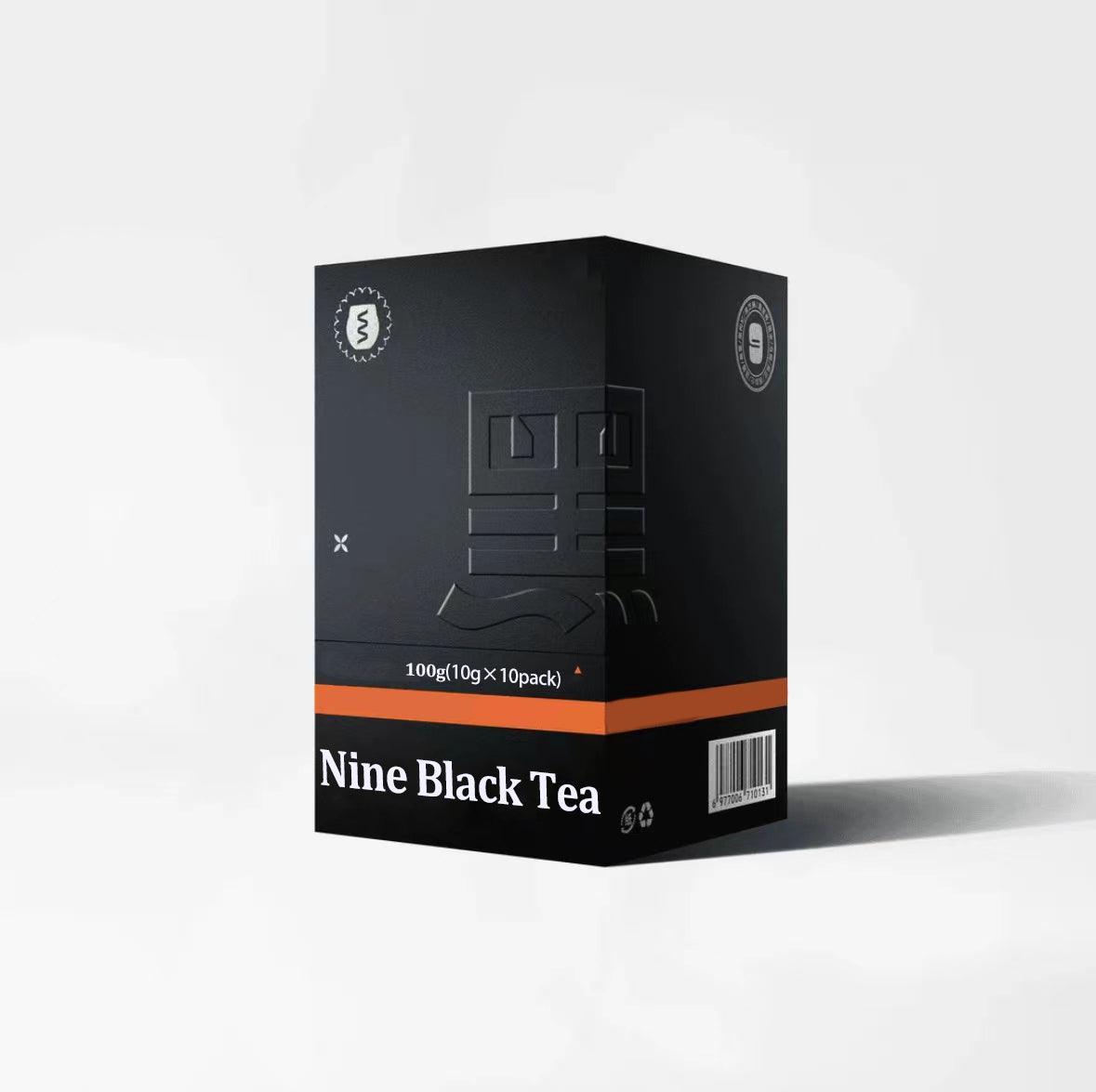 Nine Black Tea 100g(10pack*10g)With Mulberry ,Black Sesame ,Black Goji Berry Black Beans