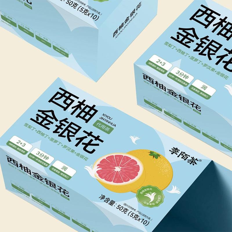 Grapefruit Honeysuckle ter Herbal Tea 50g（5gx10pcs）With High Quality Oolong Tea