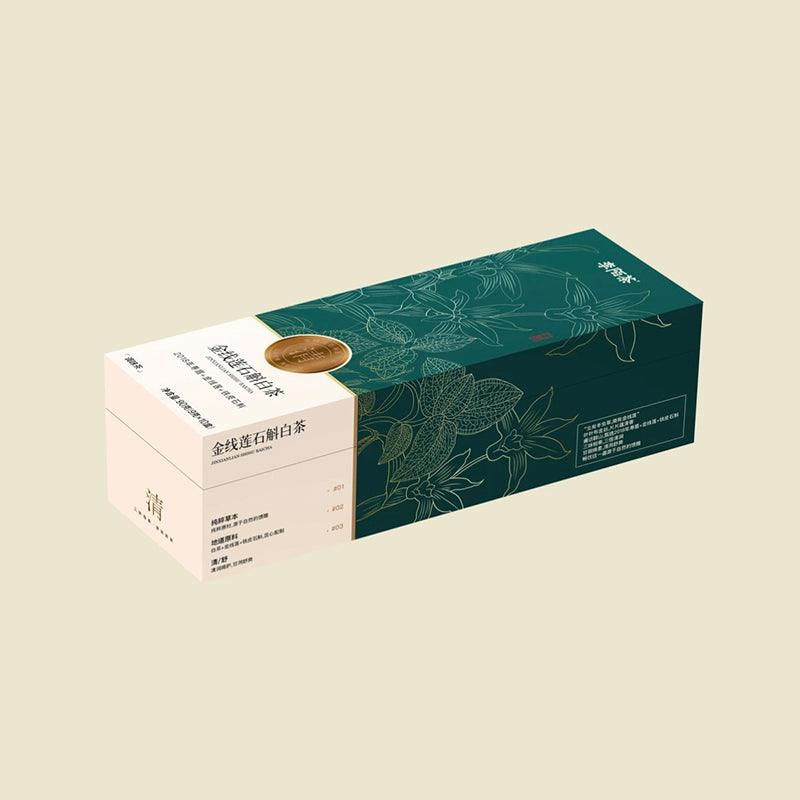 Anoectochilus DendrobiumWhite Tea 90g (3g x 30 pcs) White Tea from Ningde, FujianProvince ,2018 Shoumei Golden ThreadLotus, Dendrobium Officinale One PieceIs Enough For Whole Day